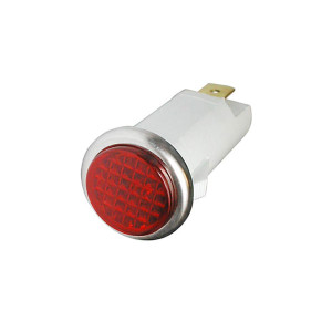 Signal Light - Red, Round, 250V