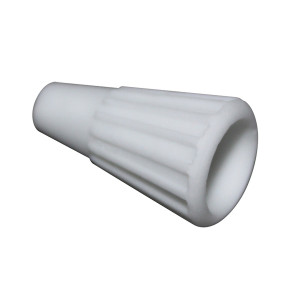 NUTS, WIRE - WHITE PORCELAIN 10 PACK