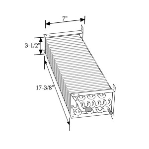 Evaporator Coil 17-3/8 X 7 X 3-1/2