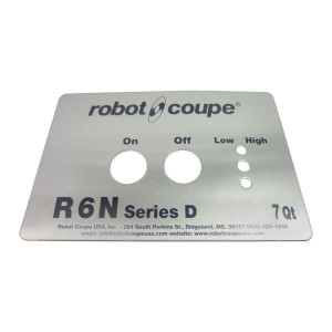 Front Data Plate, R6N (D)