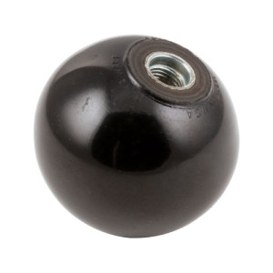 Knob Ball Black 1 7/8DIA 3/8-24