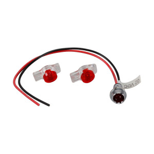 LAMP ASSY W/LEADS, LED RED