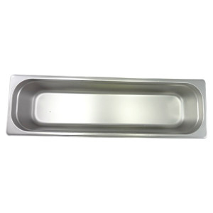 Grease Pan, 4" D, Solid Pan, 1/3 size
